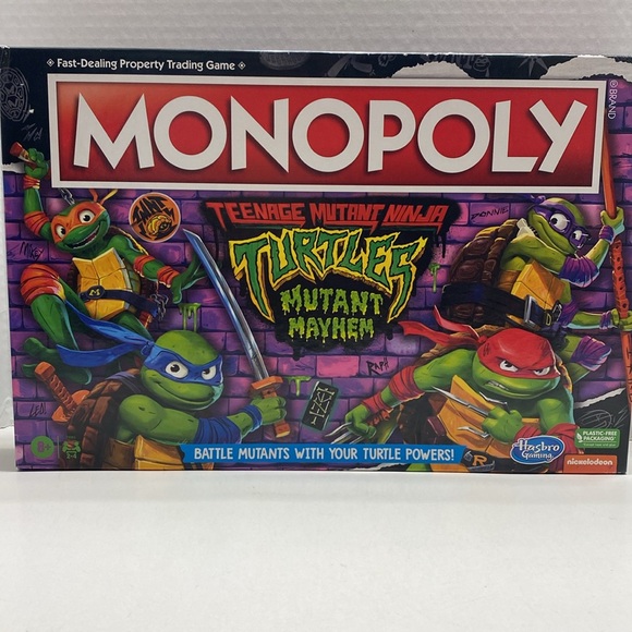 TEENAGE MUTANT NINJA TURTLES MONOPOLY - Picture 2 of 16